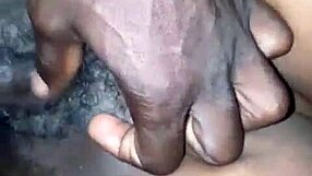 Bored pornstar receives big black cock as Christmas gift outdoors.