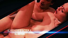 Teen redhead student in lingerie instructs you to cum on her big tits.