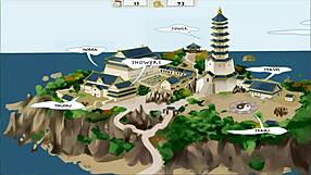 Animated hentai game with Japanese-style illustrations and interactive features
