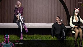 Anime milf in sin heels 4 dominates with legs, tits, and skirt