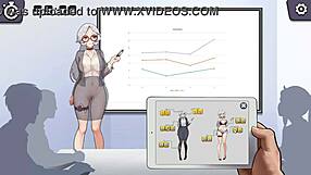 Public lecture turns naughty with silver-haired lady's vibrator use