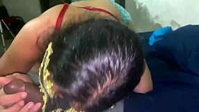 Aun Con Calor Quiero Mamar Tu Verga - Submissive Latina Sucking Deep in Lingerie