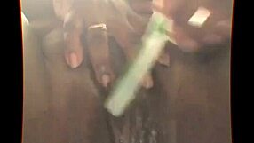 his toothbrush makes ebony bbw squirt wet pussy pov!