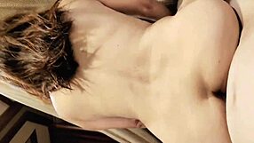 Japanese Queen Masturbates in Open-Air Bath Before Intense Hardcore Cock Action