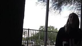 Hot blonde's kitchen squirt fest with MMA neighbors