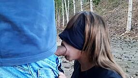 country walk ends with blowjob and anal sex
