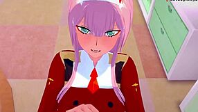 in the franxx universe, zero two engages in intense pov sex with darling. fully captured by fantasyking3.