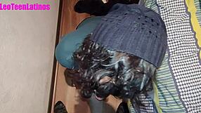 I feel the big black cock dominating my mouth with cum in interracial domination