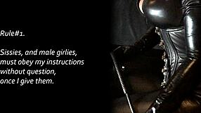 House Rules for Sissies: Proper Behavior During Training at My Place. Learn How to Act for Anal and More.