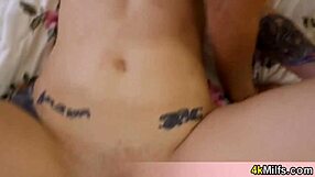 stepmom and her bff tried a strapon but ended up using my hard cock instead