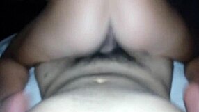 This pretty teen babe rides my dick with her tight pussy