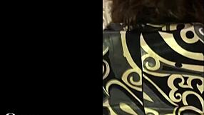 french amateur slut in black white pink satin panties deepthroat ass to mouth