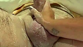 Oiled Handjob And Masturbation Session With Intense Stroking