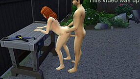 3D animated hentai of a married couple's kinky anal play
