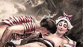 Vintage Hentai Drawings of Erotic Asian Cartoons