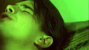 brunette maid interacts with boss and friend in costumes