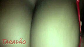 Black big tits slut gives blowjob in lingerie to big black cock