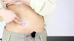 Asian Japanese Navel Sound Fetish Exploration