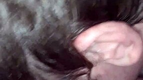 A real orgasm with a facial finish for a happy man who eats her muff