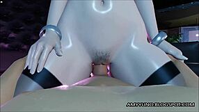 Thick Virtual Emo Redhead With Big Tits Rides Her Bf