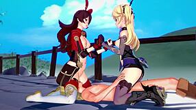 in genshin impact, two archer girls explore 3d hentai at 4k 60fps uncensored