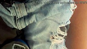 This 19-year-old black babe is fucking hard and moaning loudly in the shower