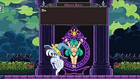 3D game with monster cock titjob and facial cumshot