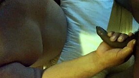 Black Shemale Sucks Big Cock in Lesbian Scene, Monster Cock Action with Blowjob