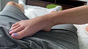 step sis macy meadows edging me with her pussy n feet