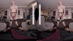 Skye Blue's naughty masturbation session in American lingerie