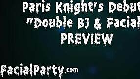 Paris Knight GAGS on FAT COCKS and TAKES CUM!