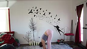 A yoga class with a hot and sensual teacher