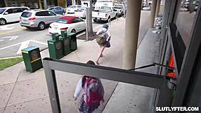 Wow, bikini thief River Lynn sucks officer Will Pounder’s cock till he pounds her mouth