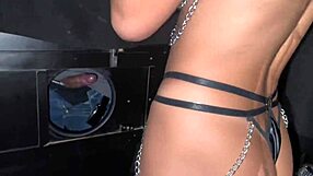 Giving pussy on swing and ass at home for deepthroat anal fun