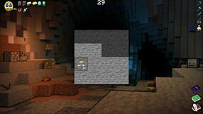 hornycraft parody hentai with big tits teen and double creampie 😈