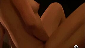 Alana Evans and Monique Alexander share emotional licks in a group threesome