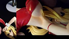 Lucy Bunny gets covered in cum in this Patreon animejoker hentai scene