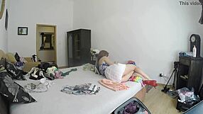 Antonia shows off her legs in panties and shoes