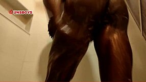 Straight black boy showers at gay friend’s house