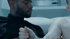 interracial anal sex with muscular hunk pierce paris riding taye scott's big black cock