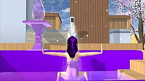 Cartoon Fox Girl Dances