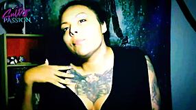 Sexy latina undressing in sultry striptease