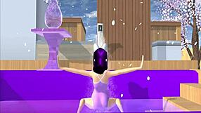 Cartoon Fox Girl Dances