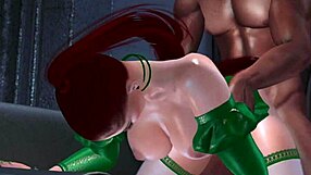 spotlight on girl stacy munro in cartoon redhead interracial scene