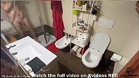 Guy spied showering and masturbating in private