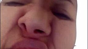 stockings on face make pig nose