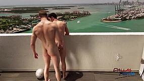 S5 Bareback Penthouse Pool Fuck Featuring Johnny And Robbie Rivers