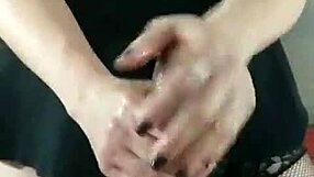 Sxydani with Big Tits Strokes Tysonsbigblackcock for Wet Handjob Action