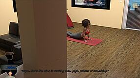 i can't stop watching gina touch her wet pussy in tight yoga pants