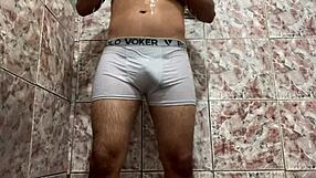 i took off my white underwear in the shower and felt relaxed